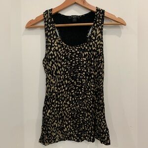Forever 21 leopard print tank, gold and black, Size Small